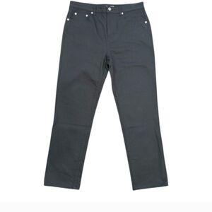 Thakoon Slate Gray  Straight-Leg Crop Jeans
